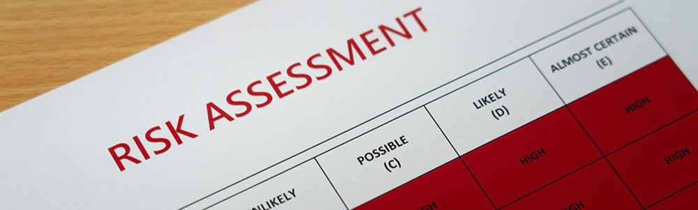 Fire risk assessor using checklist during London FRA inspection